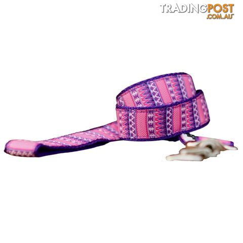 Aztec Dog Lead / Pink / Purple / Dog Leash - Hand Made by The Bark Side -...