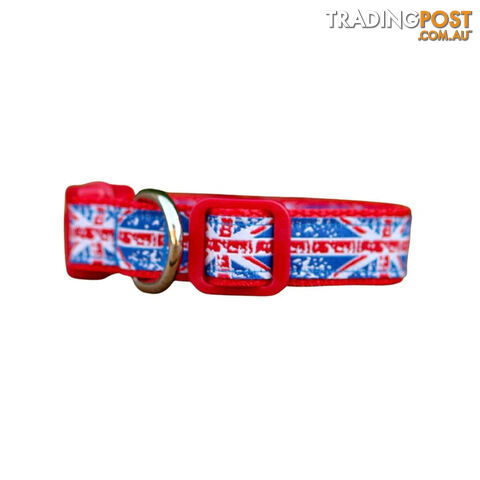 Small Union Jack Dog Collar - Hand Made by The Bark Side - TBSSUJSML - photo 4 of 4