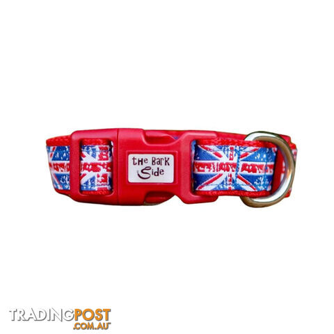 Small Union Jack Dog Collar - Hand Made by The Bark Side - TBSSUJSML - photo 3 of 4