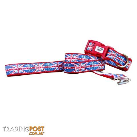 Small Union Jack Dog Collar - Hand Made by The Bark Side - TBSSUJSML - photo 2 of 4