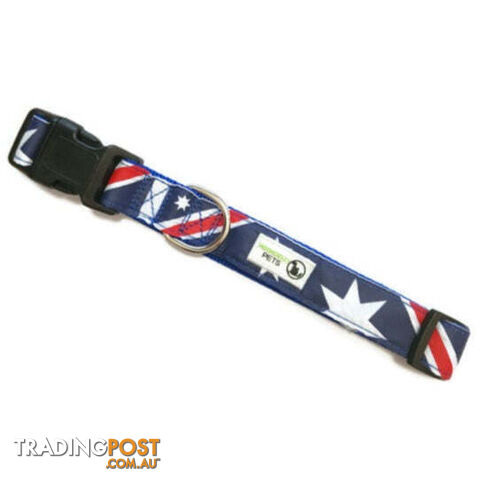 Australia Flag - Aussie Dog Collar - Moondidley Pets - MDPCOLAUSL