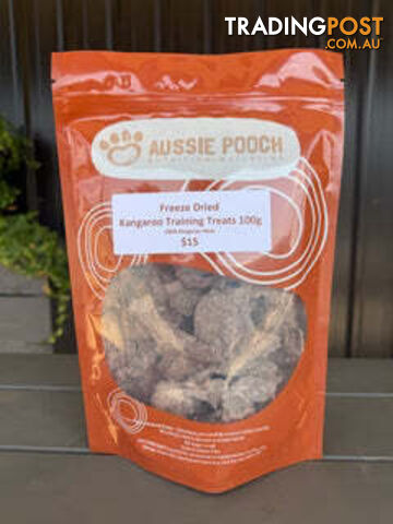 Freeze Dried Kangaroo Training Treats 100g - Aussie Pooch - APKANFRE