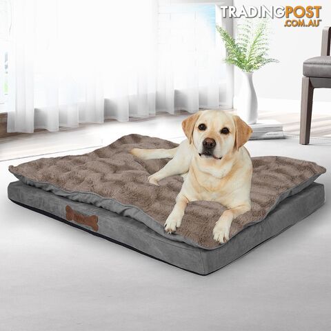 Dog Calming Bed Pet Cat Removable Cover Washable Orthopedic Memory Foam PaWz - WB-PT1058-S-KH