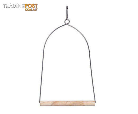 YES4PETS Bird Cage Jumbo Swing with Metal Arch Frame and Wood Perch for Canary or Pet Parrot - V278-76569-FIVE-BIRD-SWING-S