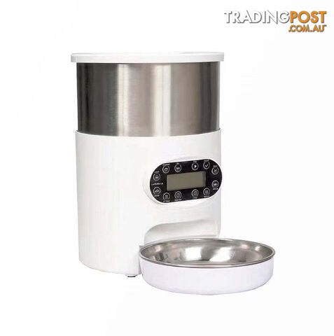 YES4PETS Electric Automatic Pet Dog Cat Rabbit Feeder Stainless Steel 3L...