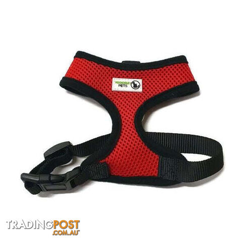 Pet Harness Soft Air Mesh Padded Adjustable  - Moondidley Pets - MDPHARMESSGRN