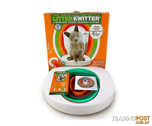 Cat Toilet Training System 3 Step Litter Kwitter Pet Training DVD Instruction - V201-FDZ2021WH8AU