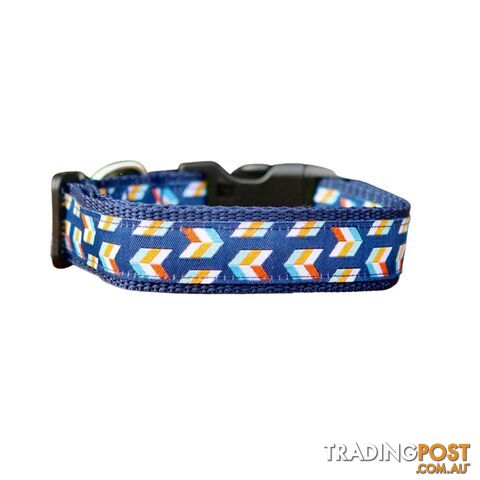 Herringbone Dog Collar - Hand Made by The Bark Side - TBSHERSMLDPNK - photo 2 of 10