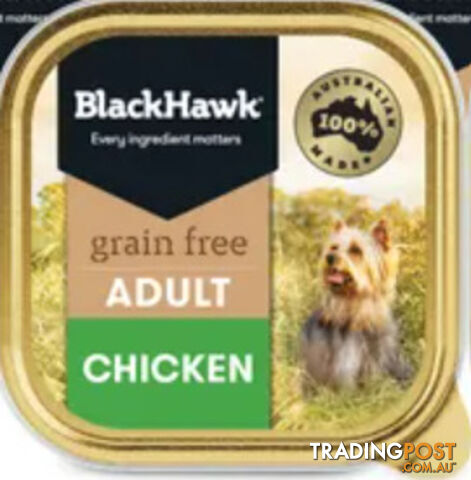 BLACK HAWK GRAIN FREE CHICKEN 100G - DPB0435