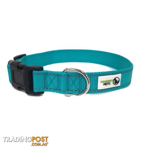 Nylon w/Reflective Stitching Dog Collar - Moondidley Pets - MDPCOLREFXSTUR