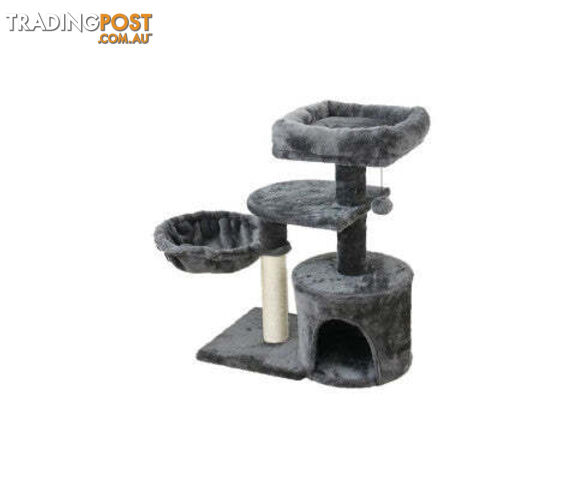 CATIO Chipboard Flannel Cat Scratching Tower - Cubby - V390-C200470