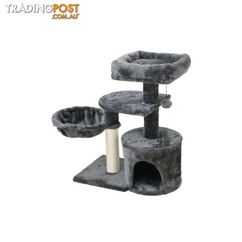 CATIO Chipboard Flannel Cat Scratching Tower - Cubby - V390-C200470