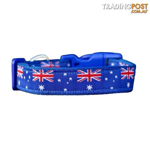 Australian Flag Dog Collar / Flag / XS - L - Hand made by the Bark Side - TBSAUSXS