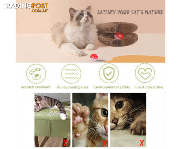 YES4PETS 2 x Small Magic Organ Cat/Kitten Scratching Board - V278-2-X-CAT-TOY-YT03