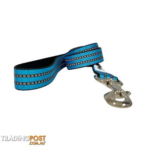 Reflective Dog Lead / Leash - Hand Made by The Bark Side - TBSLDREFRED251.2