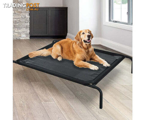 110 x 80cm Elevated Pet Sleep Bed Dog Cat Cool Cot Home Outdoor Folding Portable - V63-836041