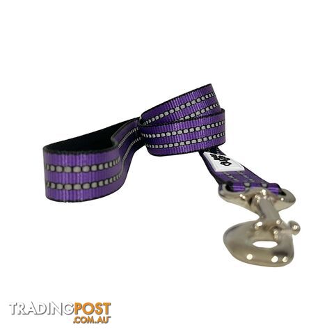 Reflective Dog Lead / Leash - Hand Made by The Bark Side - TBSLDREFAQU251.8 - photo 3 of 10