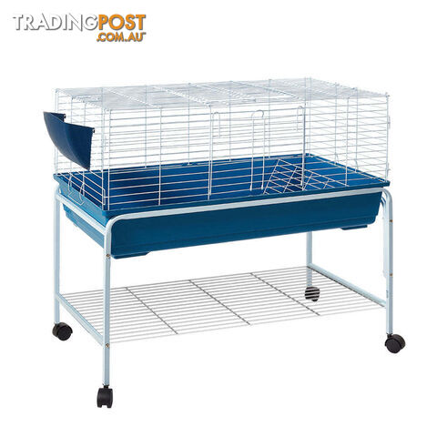 i.Pet Rabbit Cage Hutch 106cm Indoor Enclosure Carrier - PET-RAB-CAGE-RT002