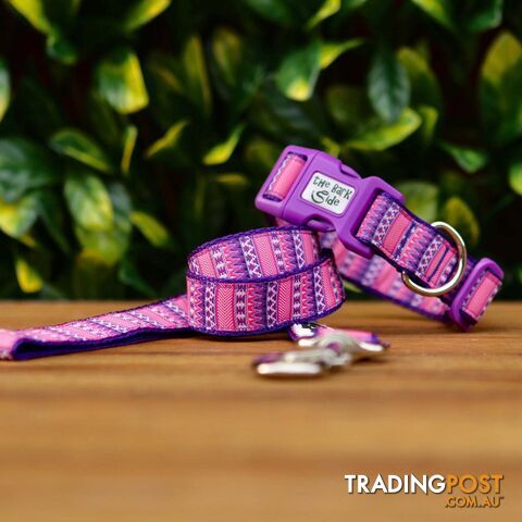 Aztec Dog Lead / Pink / Purple / Dog Leash - Hand Made by The Bark Side - TBSLDAZT201.8 - photo 2 of 2