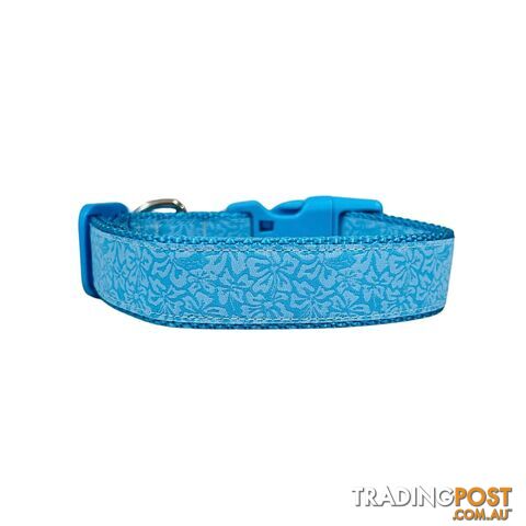 Frangipani Paradise Dog Collar - Hand Made by The Bark Side - TBSFRALGE