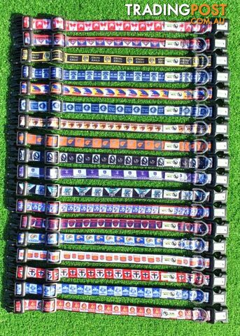 AFL Dog Collars, Footy - Aussie Rules - Moondidley Pets - MDPCOLAFLXSCM
