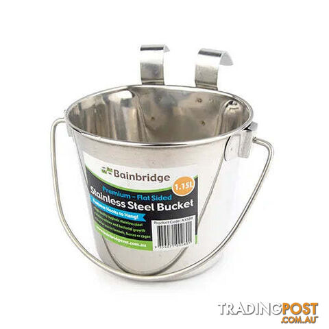 FLAT SIDED STAINLESS BUCKETS - BAINBRIDGE - BB-A3590