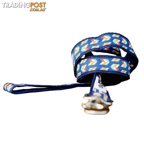Herringbone Dog Lead / Leash - Hand Made by The Bark Side - TBSLDHERDPNK251.5