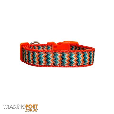 Chevron Dog Collar - Hand Made by The Bark Side - TBSCHESMLOTT - photo 4 of 15