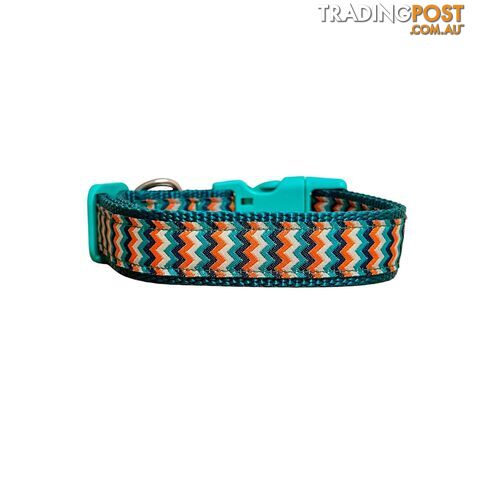 Chevron Dog Collar - Hand Made by The Bark Side - TBSCHESMLOTT - photo 5 of 15
