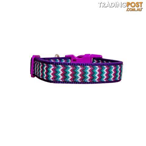 Chevron Dog Collar - Hand Made by The Bark Side - TBSCHESMLOTT - photo 2 of 15