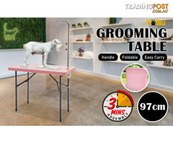 Paw Mat Dog or Cat Pet Grooming Salon Table Foldable and Adjustable - V274-PET-PGT97-PK