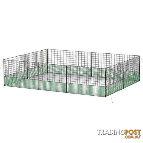 i.Pet Chicken Fence Electric 25Mx125CM Poultry Netting - PET-CF-25X125-BK
