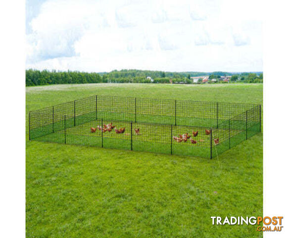i.Pet Poultry Chicken Fence Netting Electric wire Ducks Goose Coop - PET-CF-25X125-BK