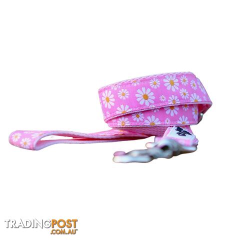 Daisy Dog Lead / Dog Leash - Hand Made by The Bark Side - TBSLDDAIPNK251.2