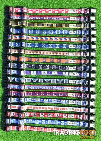 AFL Dog Collars, Footy - Aussie Rules - Moondidley Pets - MDPCOLAFLSSS