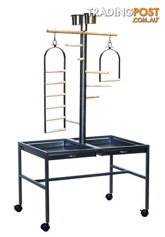 YES4PETS Large Bird Parrot Playpen Gym Toy Stand On Wheels - V278-BS303