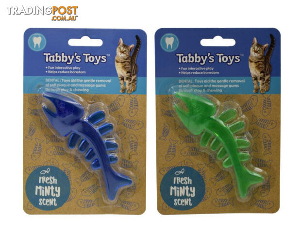 Cat Fish Skeleton Toy - Dental - Tabby's Toys - PPP-TOY2019111904GRN