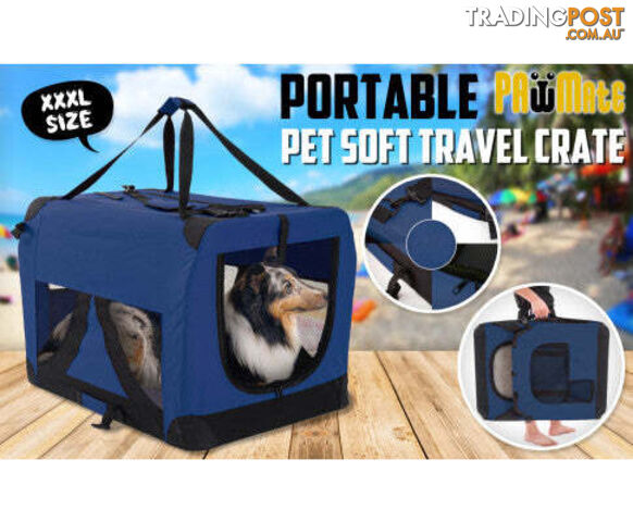 Paw Mate Portable Soft Dog Cage Crate Carrier - V274-PET-02XXXL-GY