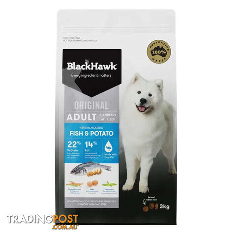 BLACK HAWK ADULT FISH & POTATO - DPB0140
