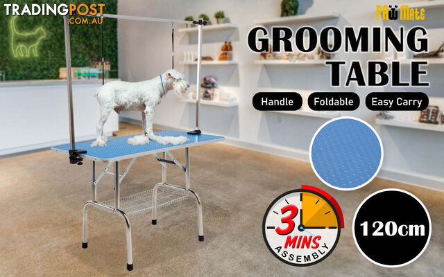 Pet Dog Cat Grooming Salon Dual Table 120cm BLUE - V274-PET-PGT201-BU