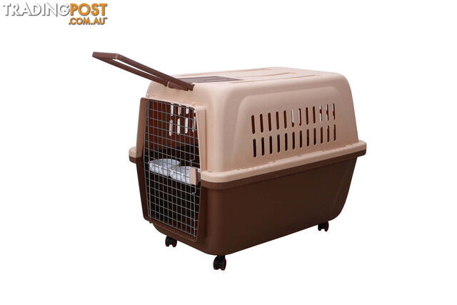 YES4PETS Large Plastic Kennels Pet Carrier Dog Cat Big Parrot Cage Crate With...