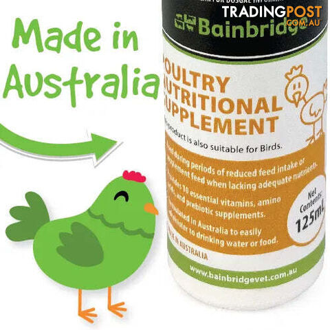 POULTRY NUTRITIONAL SUPPLEMENT-125ML-BAINBRIDGE - BB-A8503