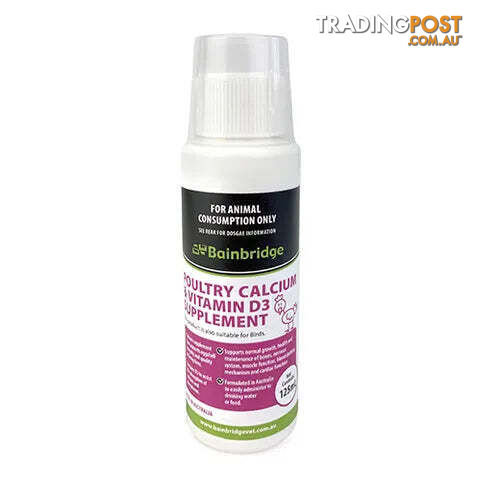 POULTRY CALCIUM SUPPLEMENT-125ML-BAINBRIDGE - BB-A8538