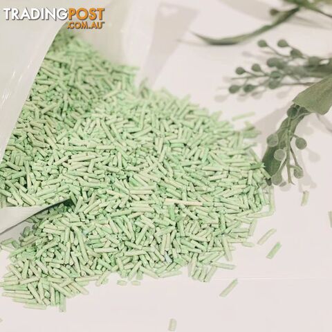 YES4PETS Matcha 16KG Biodegradable Flushable Clumping Cat Tofu Eco Litter -...