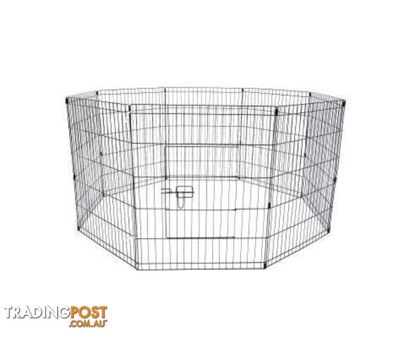 Paw Mate Pet Playpen 8 Panel Foldable Dog Exercise Enclosure Fence Cage - V274-PET-PP42