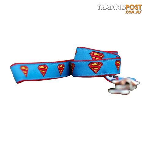 Superman Dog Lead / Dog Leash - Hand Made by The Bark Side - TBSLDSUP251.2