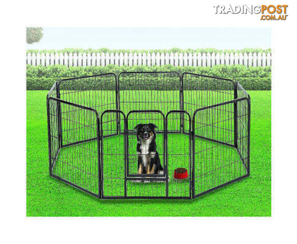 8 Panel Heavy Duty Pet Dog Playpen Puppy Exercise Fence Enclosure Cage - V63-827761
