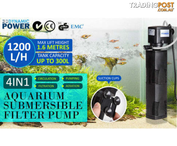 Dynamic Power Aquarium Submersible Filter Pond Pump - V274-AQ-JP024F-22