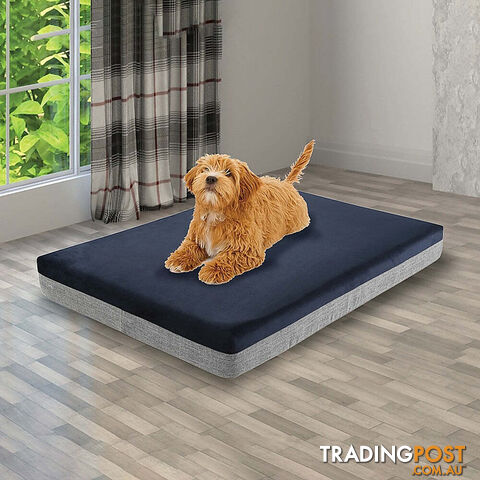 Memory Foam Dog Bed 12CM Thick Large Orthopedic Dog Pet Beds Waterproof Big - V63-826451