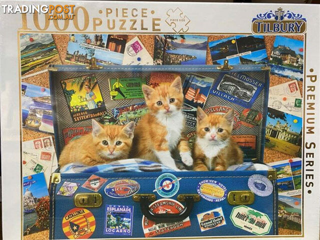 Kittens In Suitcase Comical Animals 1000 Piece Puzzle - V210-2644042